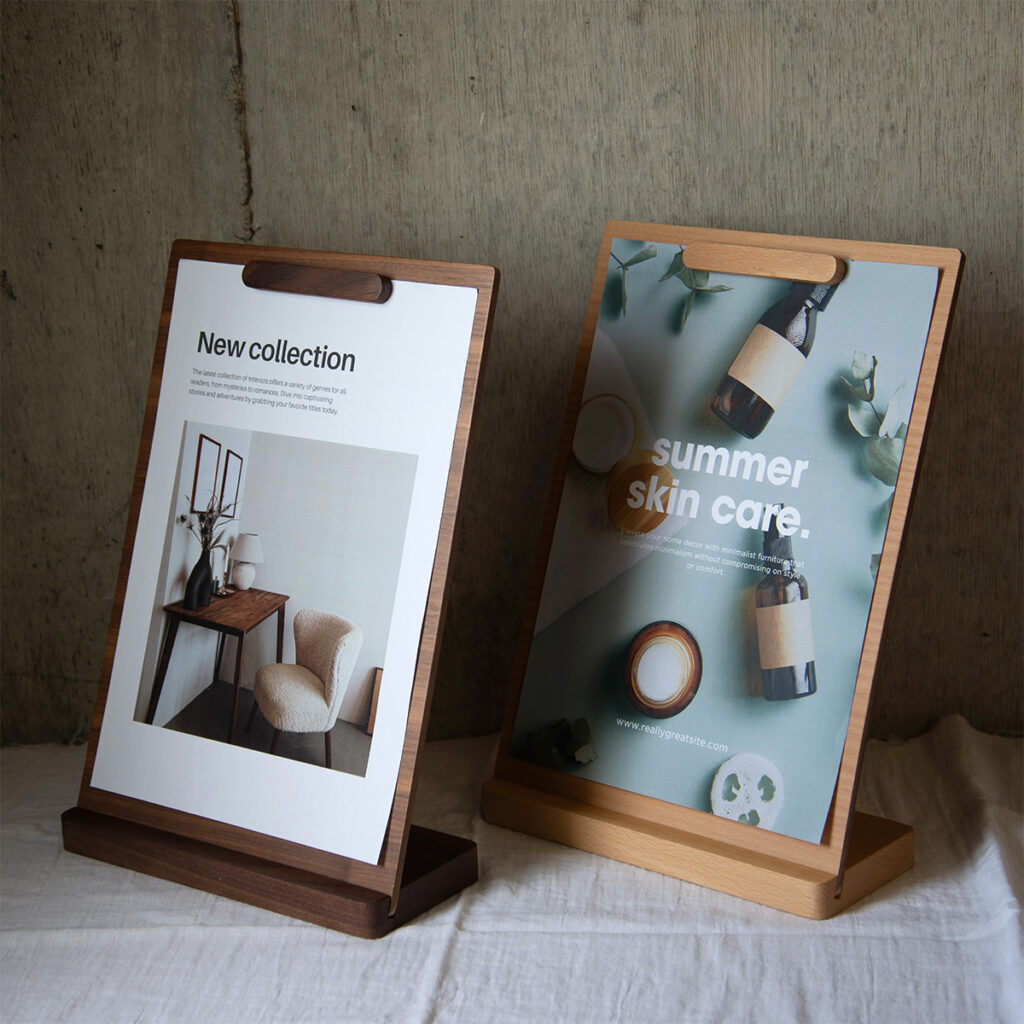 木製サインホルダー A4