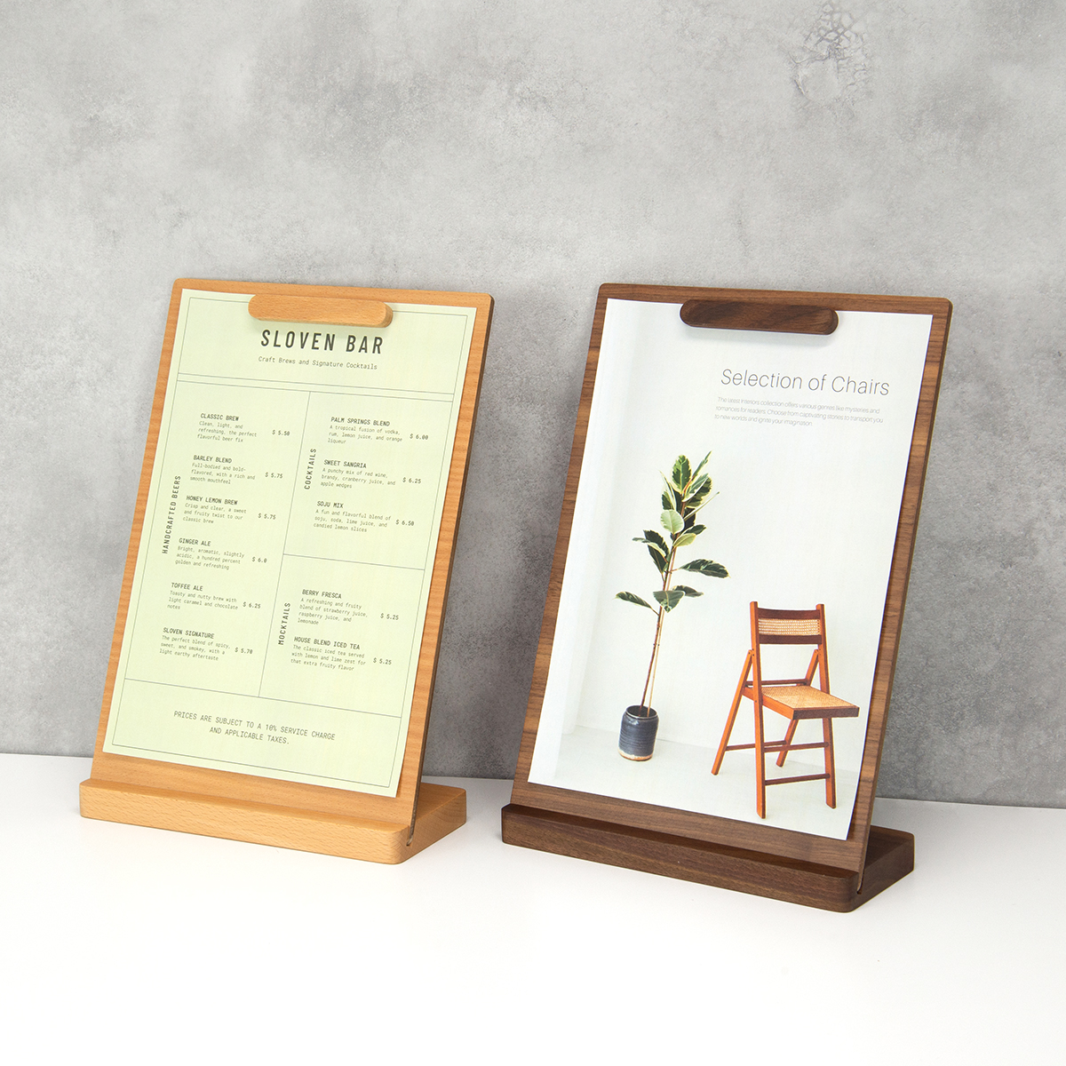 木製サインホルダー A4