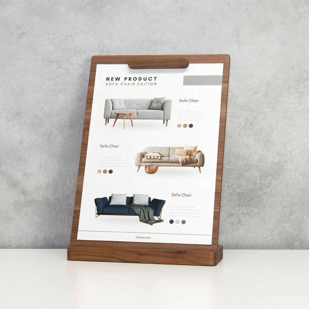 木製サインホルダーウォールナット