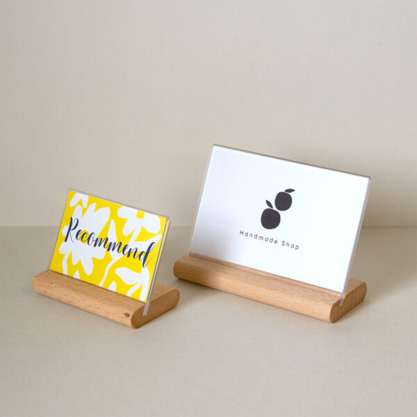 想いを伝える小さな台 木製カードスタンド