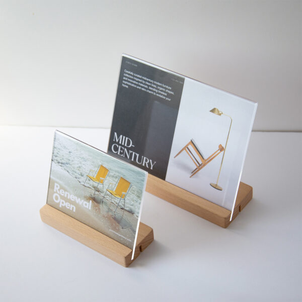 飾り方を選べる 2WAYサインスタンド ヨコ