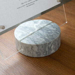 石製サインホルダー 丸型 使用例1