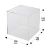 アクリルディスプレイボックス 10cm角 AB-100 外寸100×100×100mm 寸法図