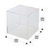アクリルディスプレイボックス 20cm角 AB-200 外寸200×200×200mm 寸法図