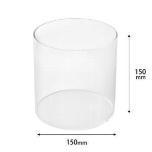 アクリル円柱ケース 直径15cm AC-315 外寸Φ150×H150mm 寸法図